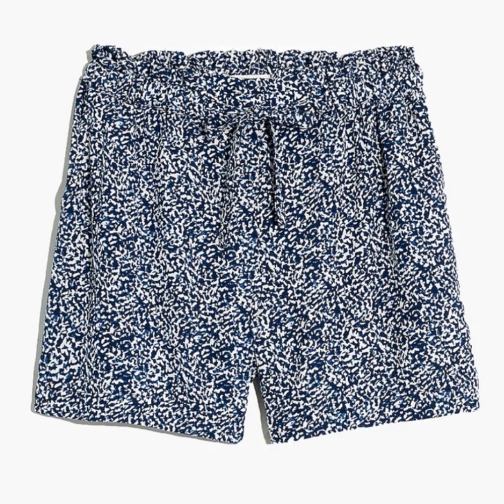 Madewell Shorts with pockets in Bengali Block print